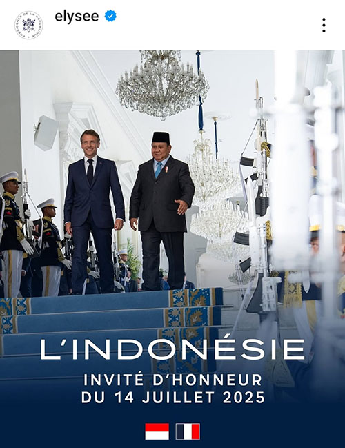 Président de R.d'Indonesie et Président de la R. française