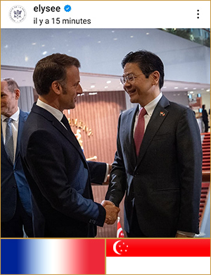Président de R.de Singapour et Président de la R. française