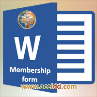 ACEIDD, membership form