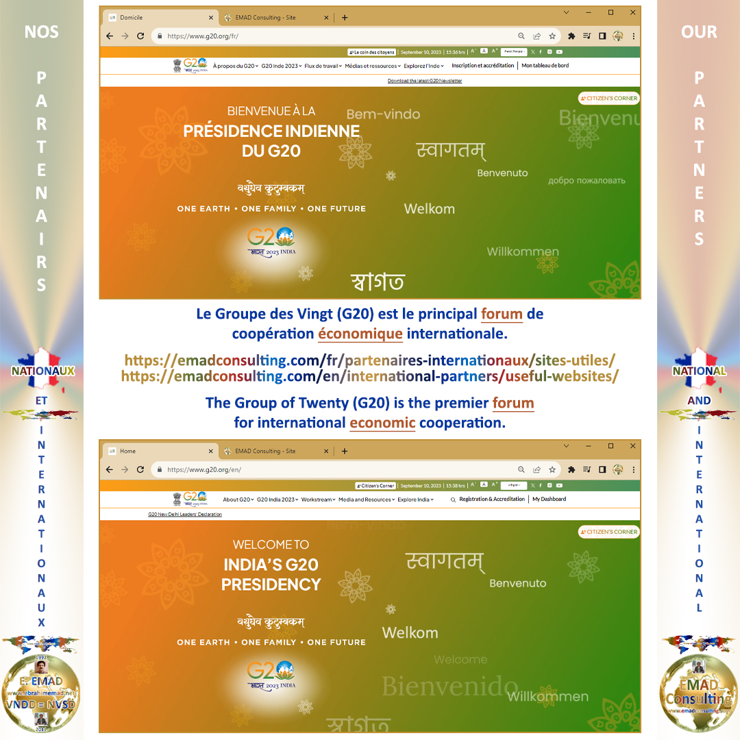 Partenaires internationaux - Espace de l'Indopacifique - G20 - Communiqué conjoint entre la France et l'Inde